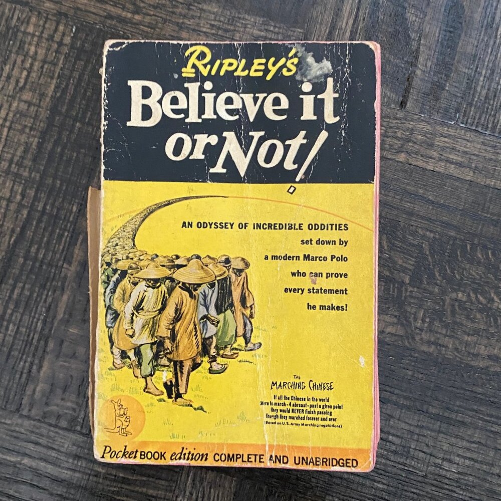 Ripley's Believe it or Not Pocket Book Edition 1949